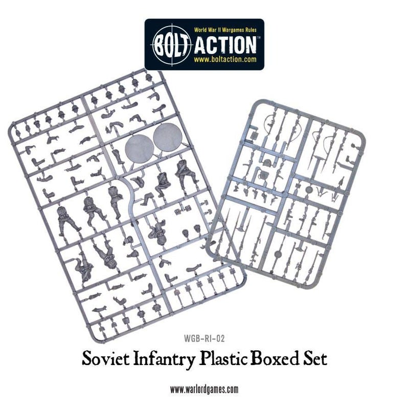 WARLORD GAMES Warlord Bolt Action Soviet Red Army Infantry 1:56 WWII Military Wargaming Figures Plastic Model Kit, Small - Image 2